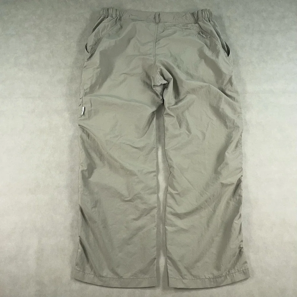 Simms Fishing Pants Mens XL Beige Nylon Cargo Pockets Outdoor Hiking‎ Travel